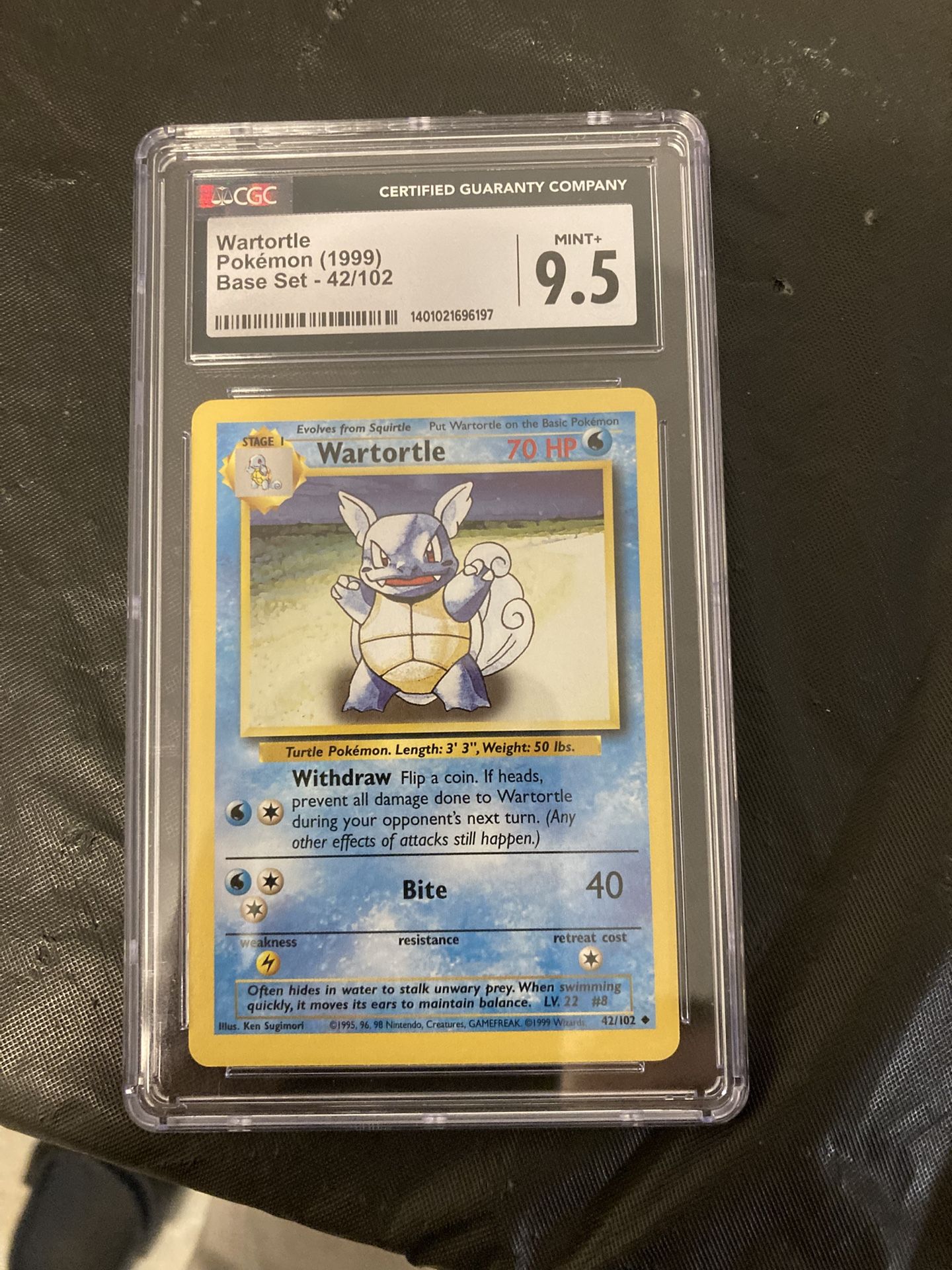 Base Set Cgc 9.5 Wartortle