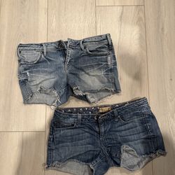 Denim shorts Silver jeans & Paige jeans