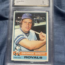 GMA 5 1976 Topps George Brett