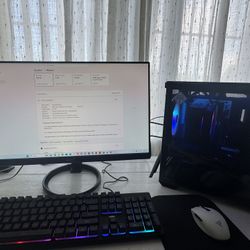 Ryzen 5 Gaming Pc Setup Monitor Keyboard Muuse Or Trade For Ps5 Plus Cash