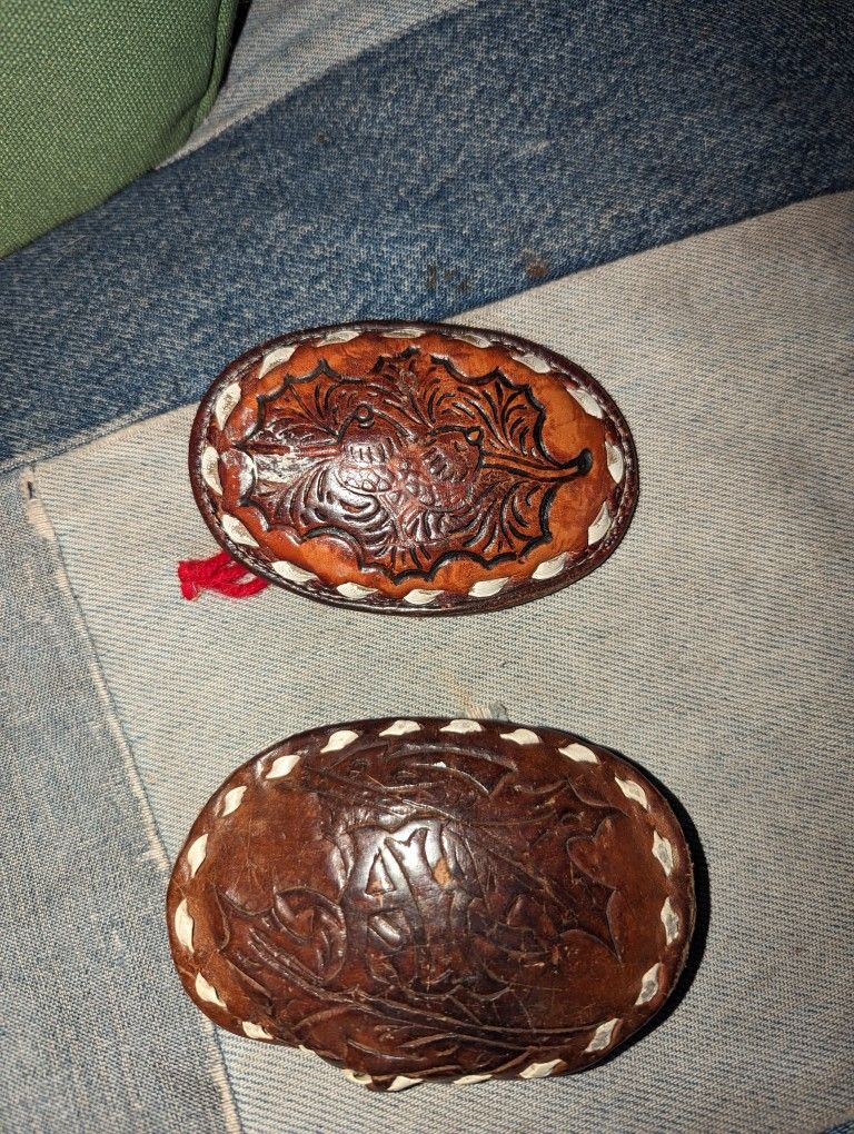 Tony Llama Belt Buckle And Other Leather Buckle