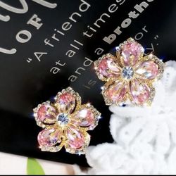 New Multicolored Sterling Silver Earrings 