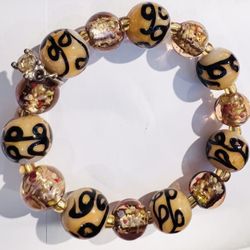 Bead Bracelet Gold & Black