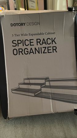 3 Tier Wide Expandable Metal Spice Rack Organizer