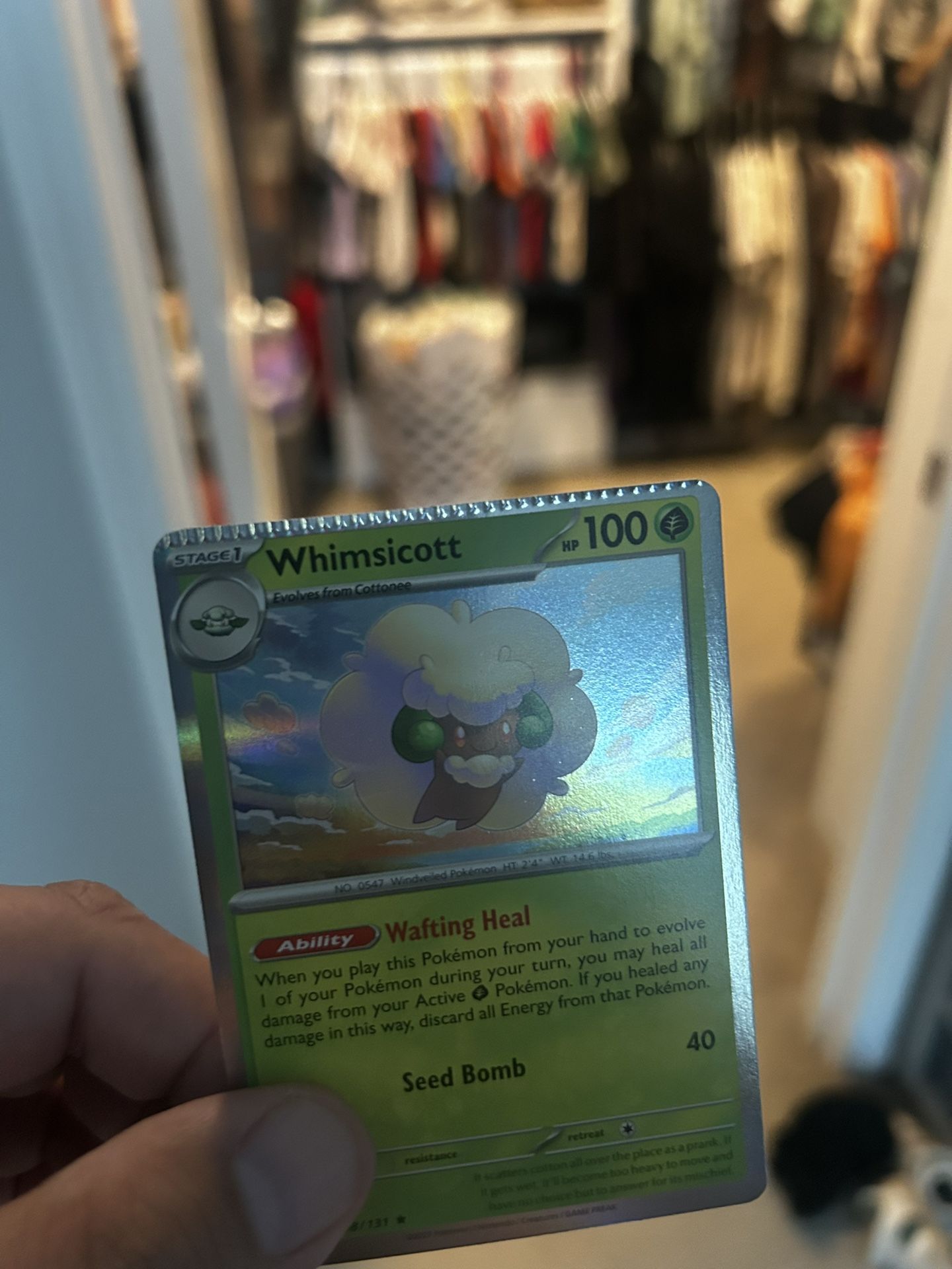 Pokemon Crimp Error Cottonee Card