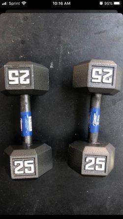 Brand new 25lb dumbbells