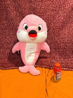 Large Pink Dolphin Stuffed Plush Toy