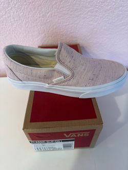 New Vans Classic Slip-On Speckle Jersey Pink