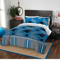The Northwest NFL Carolina Panthers Bed Set, - Size: QUEEN