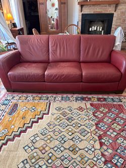 Sofa, chair, ottoman Natuzzi leather
