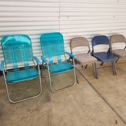 5 Folding Chairs