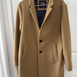 Zara Women’s Pea Coat Wool Very Warm