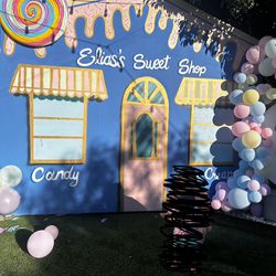 Candyland Themed Backdrop