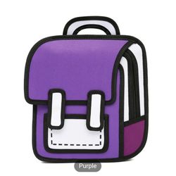 Cartoon School Bag Unisex 3D Drawing Backpack for Teenagers Girls Boys Travel Backpack


