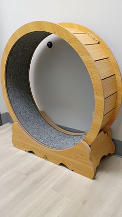 Large Wooden Cat Exercise Wheel