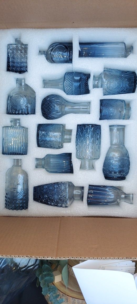 Blue Small Vases