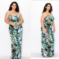 Plus Size Floral Dress 