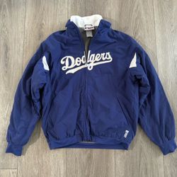 Kids Vintage Majestic dodgers jacket size M