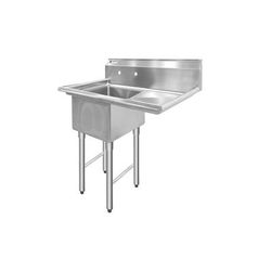 Stainless steel Compartment Commercial Sink with legs 