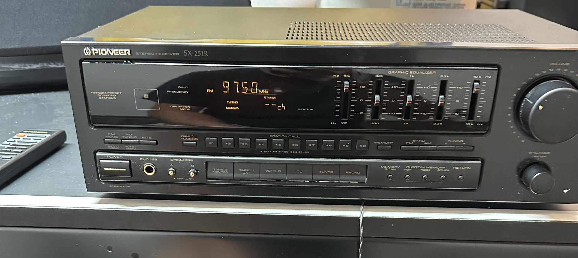 Pioneer Stereo Receiver With Remote