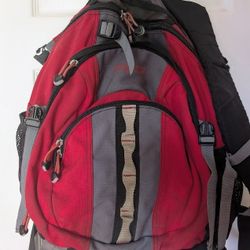 Jansport red outdoor/sport/camping/hiking backpack