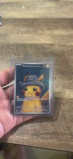 Felt Hat Van Gogh Pikachu NEAR MINT/READ DESCRIPTION