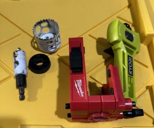 MilwaukeeHole Saw Door Lock Installation Kit with Ryobi Latch Installation Kit