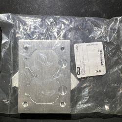 ALUMINUM RECTANGULAR OUTLET COVER  x10