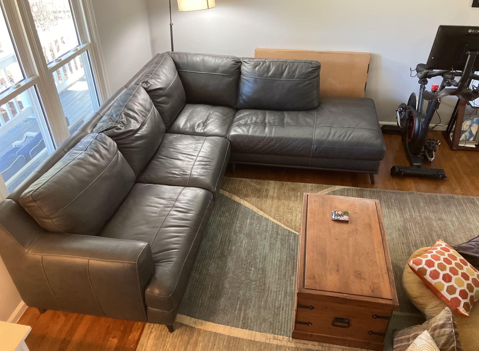 Jordan’s Leather Couch - Excellent Condition
