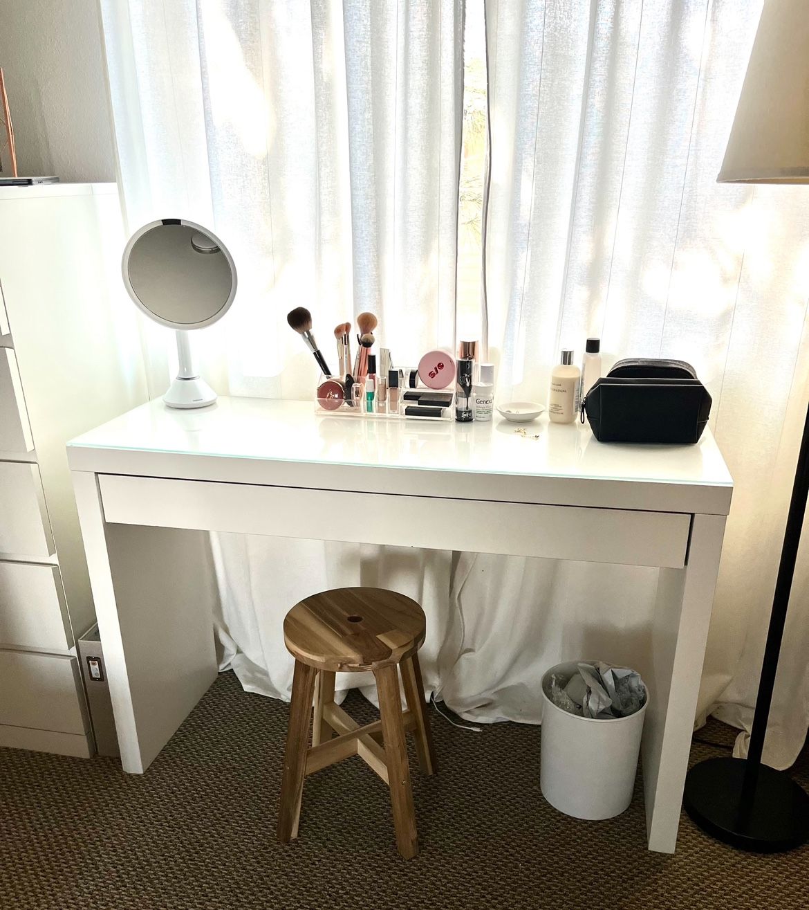 IKEA Malm Dressing Table - Perfect Makeup Vanity!