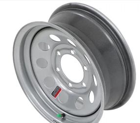 Lionshead Steel Modular Trailer Wheel - 15" x 6" - 6 on 5-1/2 - Silver