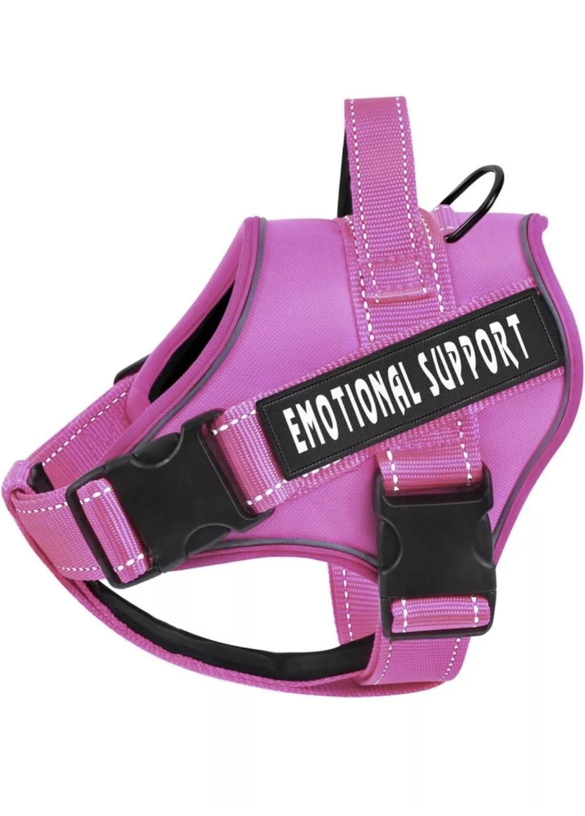 Emotional Support Dog Vest Harness with Reflective Straps Top Handle Pink XXL