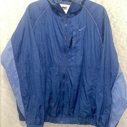 Vintage Nike Colorblock Windbreaker Jacket Men's Medium Blue Full Zip