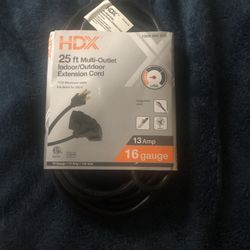 25 feet outlet indoor outdoor extension cord