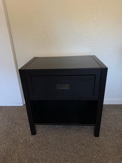 Black nightstand