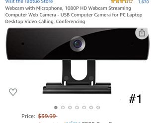 Webcam with microphone