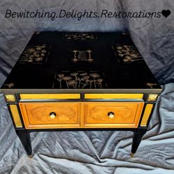 Beautifully refurbished "grow wild and free" coffee table