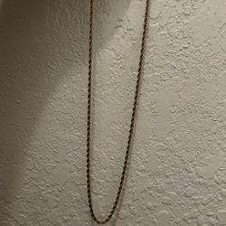 14k Gold Rope Chain Handmade South Asia
