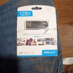Brand New PNY 128 GB USB 2.0 Flash Drive