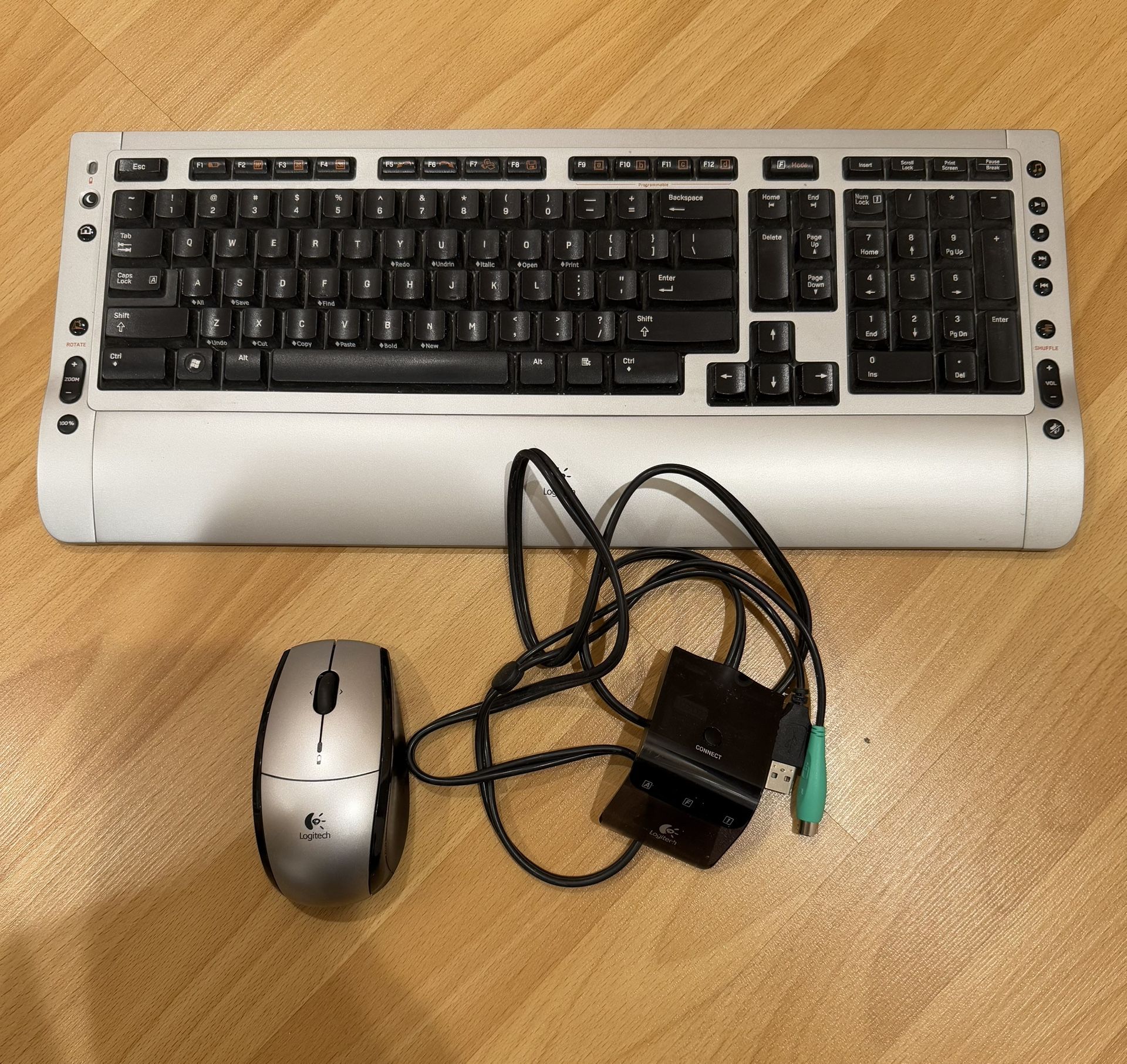 Logitech Wireless Keyboard, Mouse & Webcam