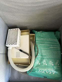 Rechargeable Air Mask With Extra Masks And Replacement Filter. 