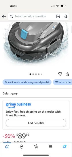 Robot pool cleaner cordless
