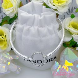 Pandora style bracelet !! 925 sterling silver.