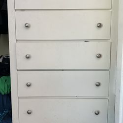 White Dresser (5 Drawers)