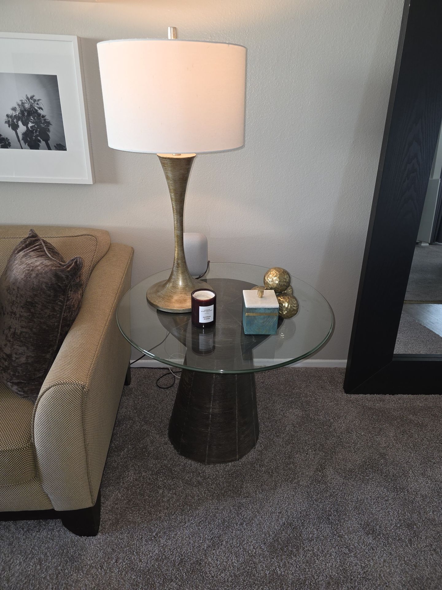 Round Designer End Table