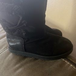 Girls Size 2 Black Boots