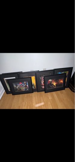 Horror Movie Framed Art Prints Set (9 total)