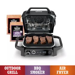 Ninja Woodfire Electric Outdoor Grill, Smoker & Griddler 