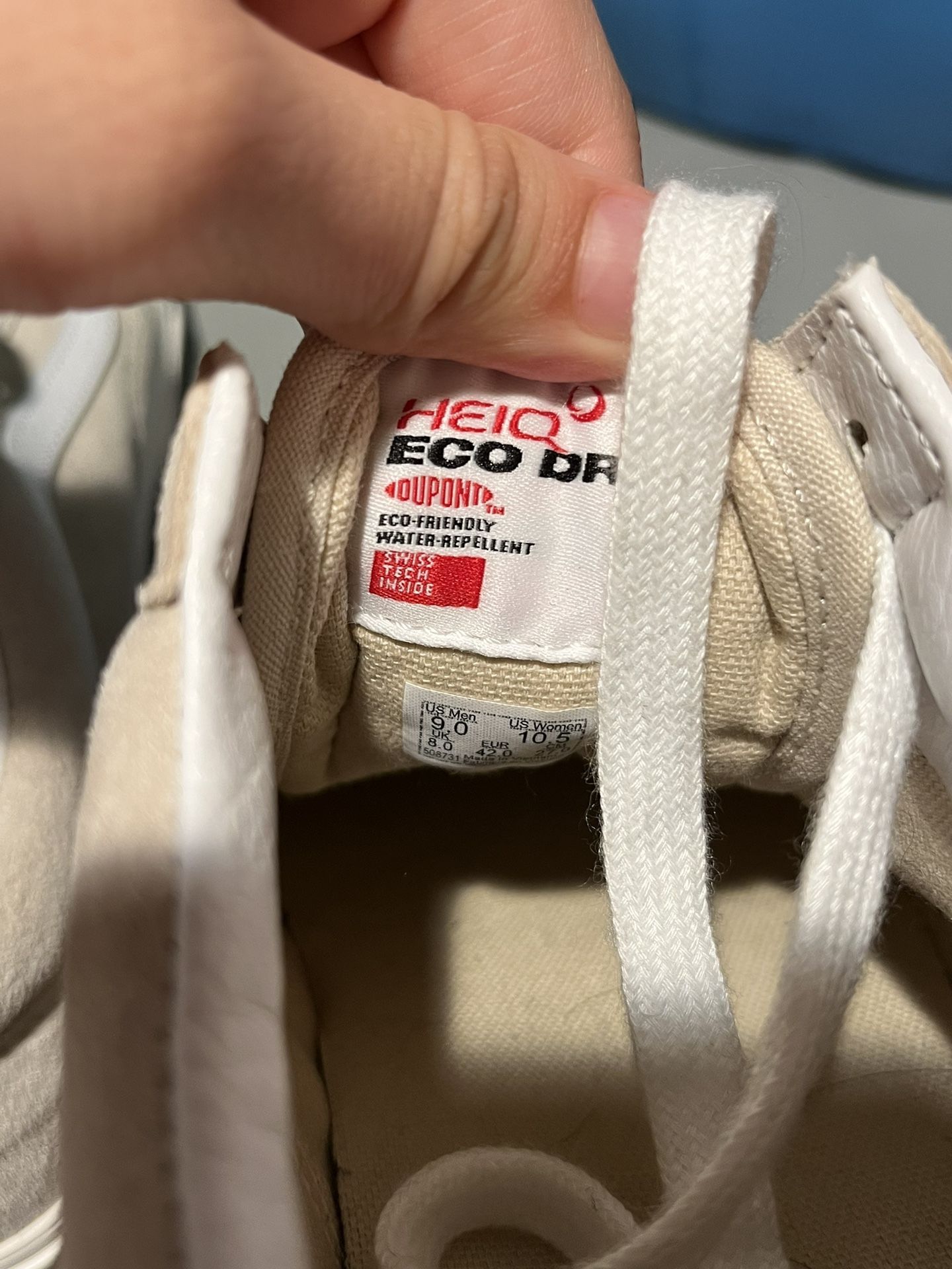 Beige vans water resistant