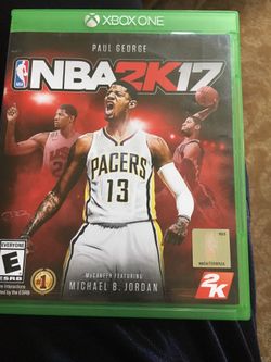 NBA 2k 17 Xbox one game